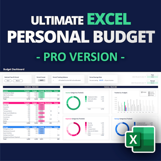 Download Ultimate Excel Personal Budget Template [Editable]